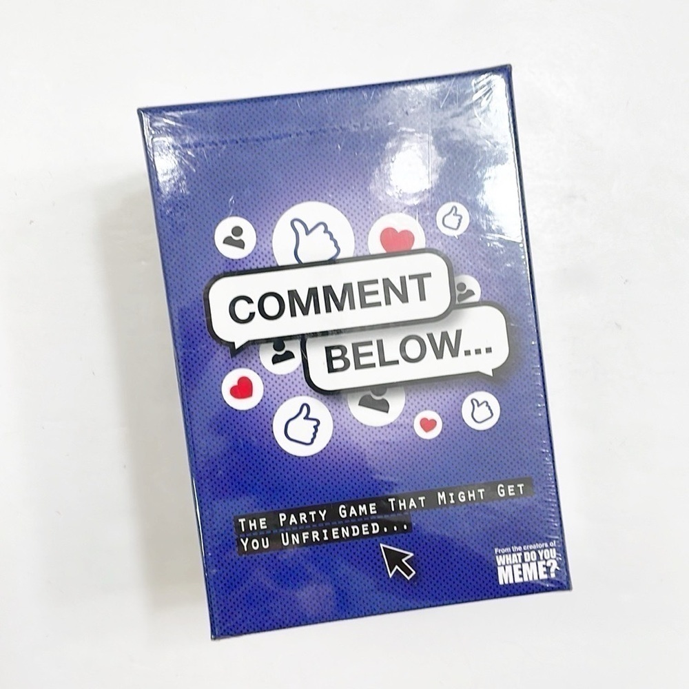 Comment Below... card game